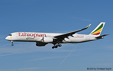 Airbus A350-941 | ET-AVE | Ethiopian Airlines  |  Celebrating our 10th A350 sticker | Z&UUML;RICH (LSZH/ZRH) 05.07.2024