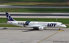 Embraer ERJ-195AR | SP-LNG | LOT Polish Airlines  |  Visit North Moravia sticker | Z&UUML;RICH (LSZH/ZRH) 11.07.2024