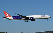 Boeing 777-3F2ER | TC-LJJ | Turkish Airlines  |  with UEAF Champions Leage sticker | Z&UUML;RICH (LSZH/ZRH) 10.08.2024