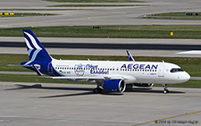 Airbus A320-271n | SX-NER | Aegean Airlines  |  Hellenic Paralympic Team sticker | Z&UUML;RICH (LSZH/ZRH) 22.08.2024