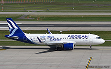 Airbus A320-271n | SX-NER | Aegean Airlines  |  Hellenic Paralympic Team sticker | Z&UUML;RICH (LSZH/ZRH) 22.08.2024