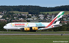 Airbus A380-861 | A6-EEP | Emirates Airline  |  First visit in the Emirates Airlines Foundation cs | Z&UUML;RICH (LSZH/ZRH) 06.09.2024